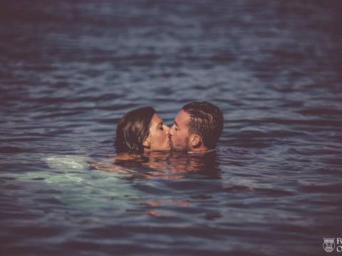 Trash the Dress Sea FotoOri Studio Wedding Photographer